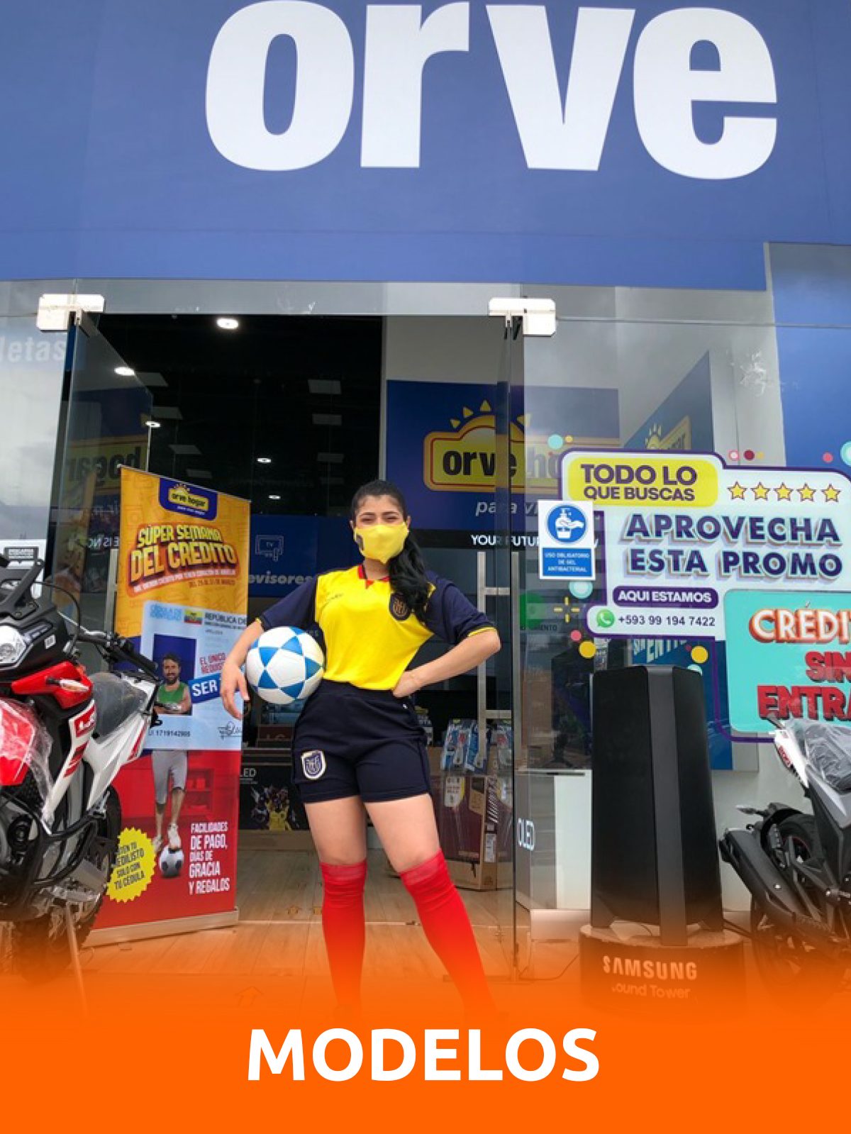 Modelos y anfitrionas de Helix representando una marca en el lanzamiento de un producto
